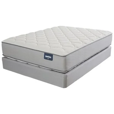 Queen 14.25" Plush Double-Sided Mattress and 5" Low Profile Foundation